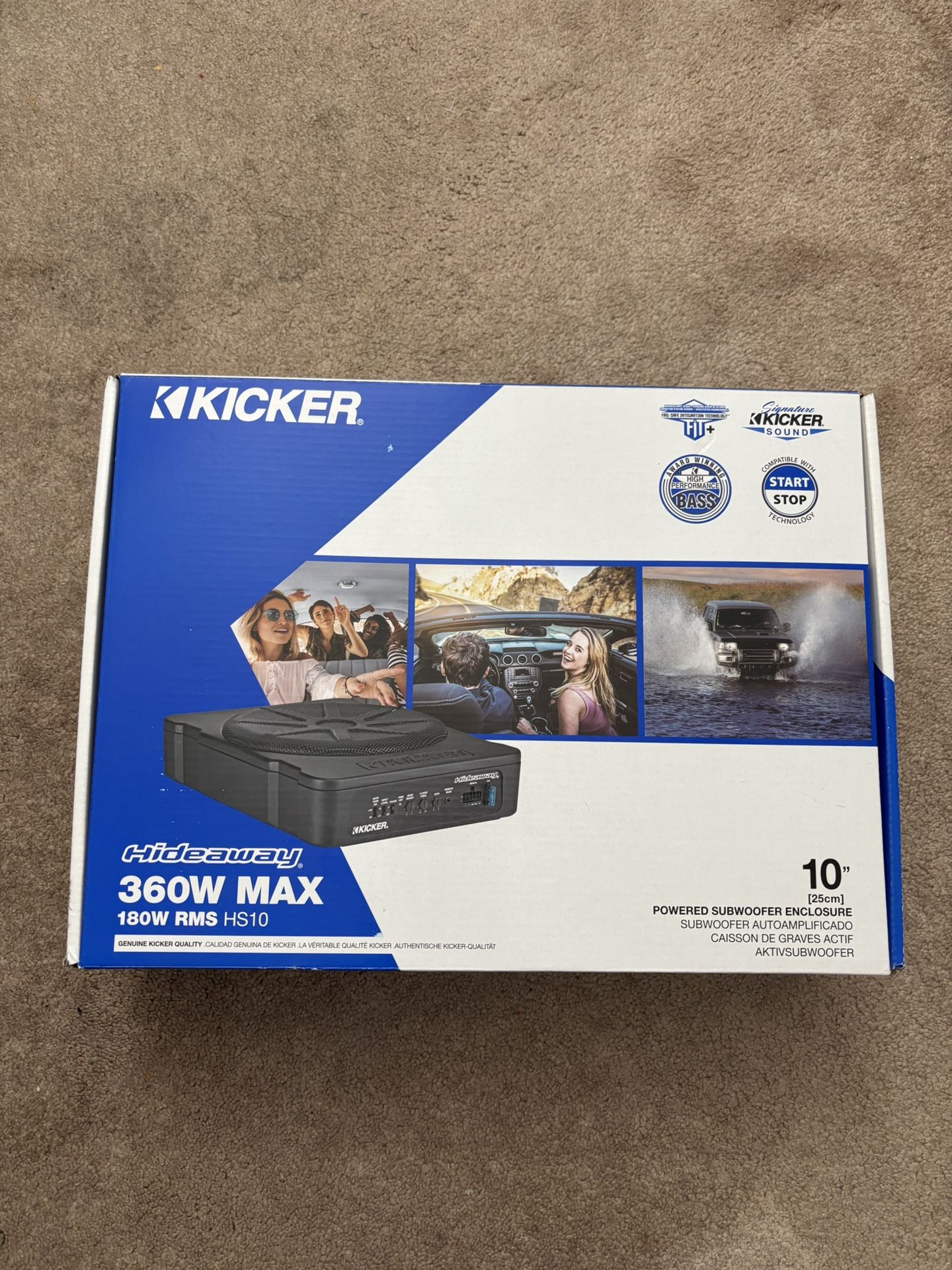 Kicker 51HS10 Hideaway Compact Subwoofer 10”