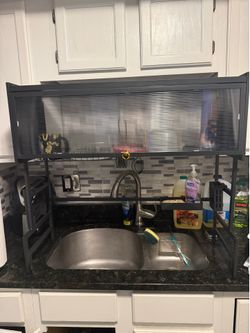 Over the sink dish rack