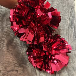 Pink Cheer Pom Poms 