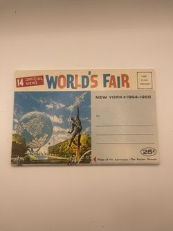 1964-65 New York World's Fair Official Postcard Pack (Unisphere)