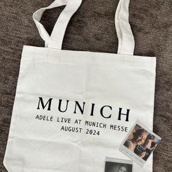 Adele in Munich tote bag