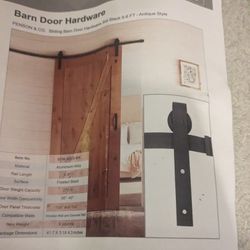   2 - Barn Door Hardware Sliding Door 