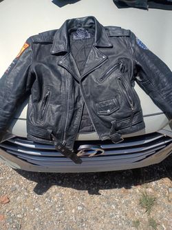 Bomber leather jacket 🧥