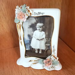 Vintage Ceramic Picture Frame