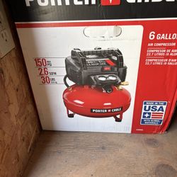 Porter Cable 6gallon 150 Psi  Red