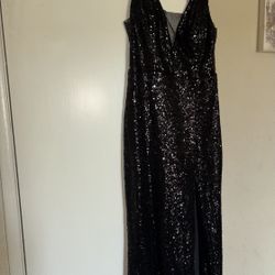 Black Sequin Dress 