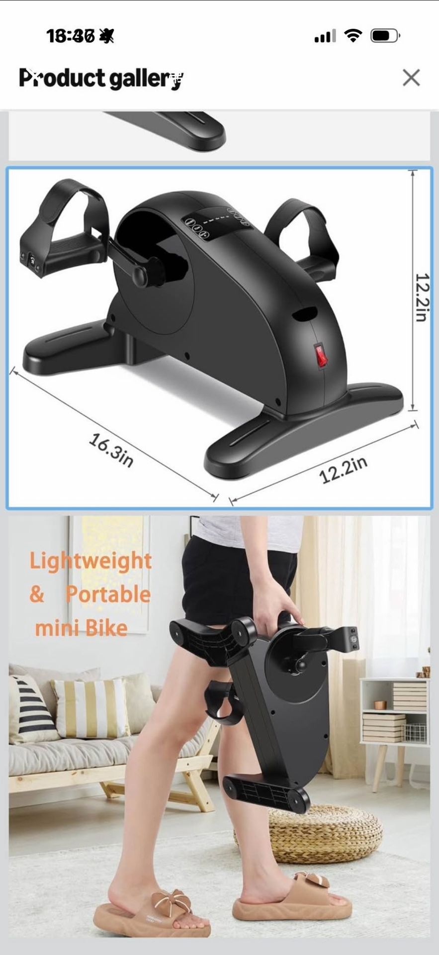 mini Motorized Exercise Bike for Leg and Arm