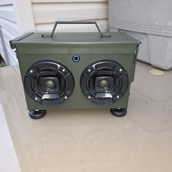 Brand New Custom Built Bluetooth Ammo Can Speaker With USB Fast Charging 