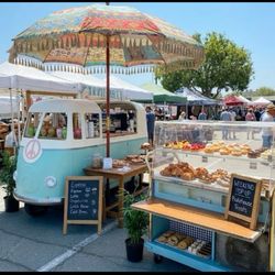Vintage,Retro,Coffee Cart, Refrigerated Display PERFECT FOR COFFEE POP UP