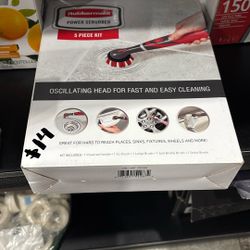 Rubbermaid Power Scrubber 5 Piece Kit 