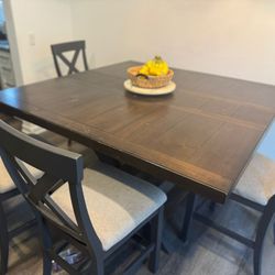 Dining Set Extendable With 8 Chairs