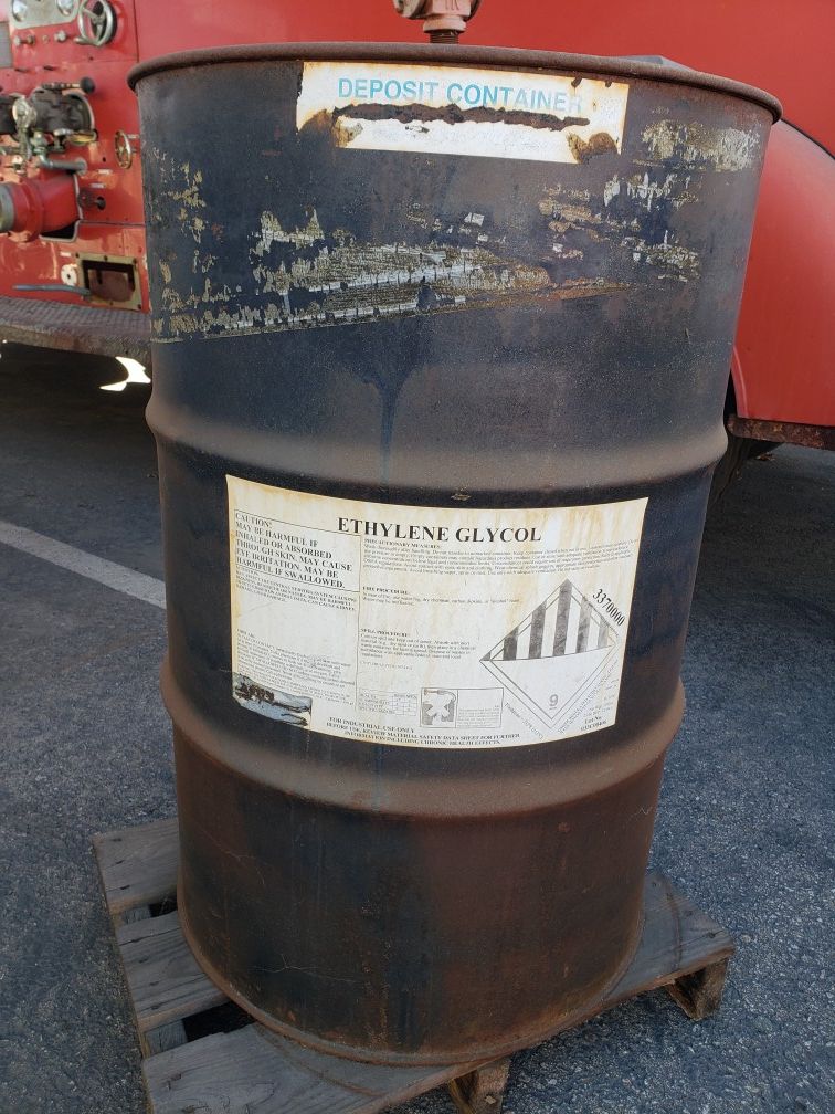 Bulk Ethylene glycol 55 gal drum antifreeze