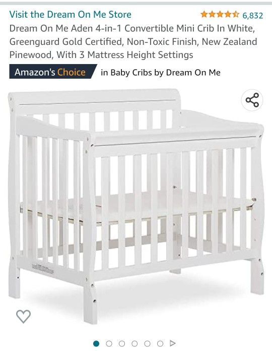 Aden 4 in 1 Convertible Mini Crib