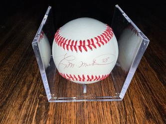 Greg McMichael Signed Baseball Display Case Atlanta Braves