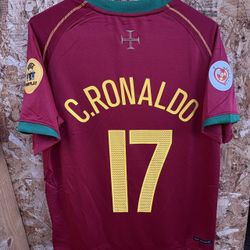 Cristiano Ronaldo Portugal Euro 2004 Home Jersey - Size M