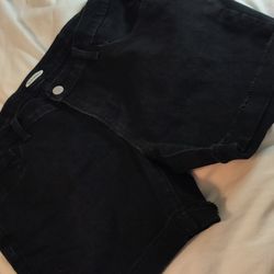 Old Navy Girls Size 16s Black Denim Short