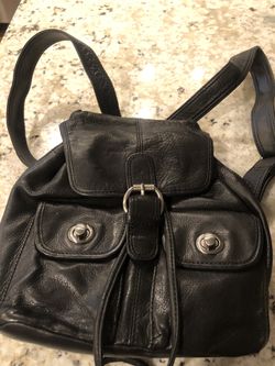 All leather Kenneth Cole backpack