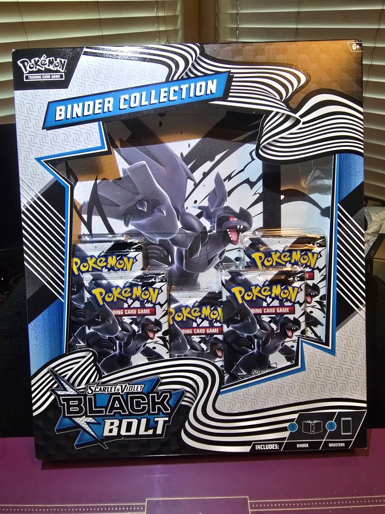 Pokémon TCG: Scarlet & Violet Black Bolt Binder Collection - NEW, FACTORY SEALED