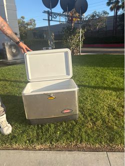 Stainless steel Coleman cooler