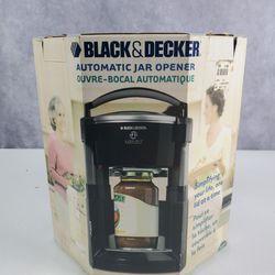 Black & Decker LIDS OFF Automatic Electric Jar Opener JW200 Black