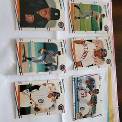 Detroit Tigers 1988 Fleer Baseball Cards Lot 