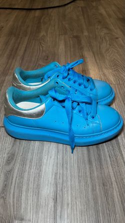 Alexander Mcqueen Oversized Baby Blue Unc Silver Mens Sneakers - Size 8.5 Mens