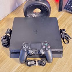 Sony PlayStation 4 Ps4 Slim 1TB Console with Controller and Cables