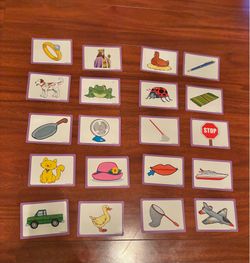 2 rhyming cards sets- new, teacher, classroom, reading, school, children