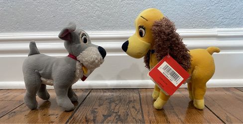 Lady and the tramp 8” bendable Disney plush beanies