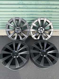 Original 22" Tesla Model X Plaid OEM Stock Wheels 