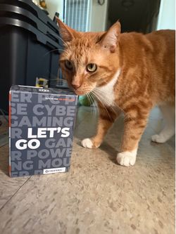 My cat is selling a Cyber power Gaming mouse