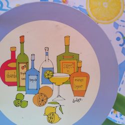 5 Margarita Themed Appetizer Plates