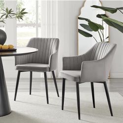 (2) Grey Chairs
