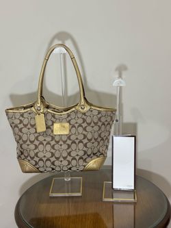 Vintage Golden Coach Tote Bag