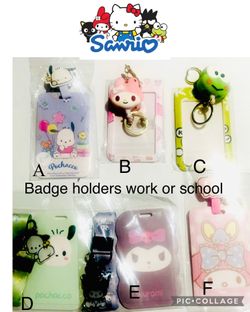 Sanrio Hello Kitty And Friends 1pc Cartoon Card Case, Student Id Work Badge