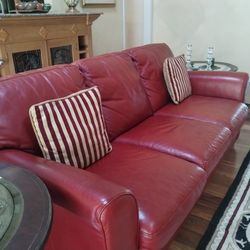 Beautiful ITALIAN Leather Sofa 