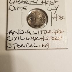 1857 Seated Liberty  Half Dime