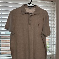 Light Tan Ralph Lauren Polo Shirt Men’s XL