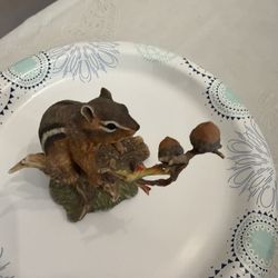 Vintage Lenox Eastern Chipmunk , Autumn Adventure Figurine