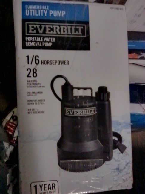 Portable Water Pump Removal