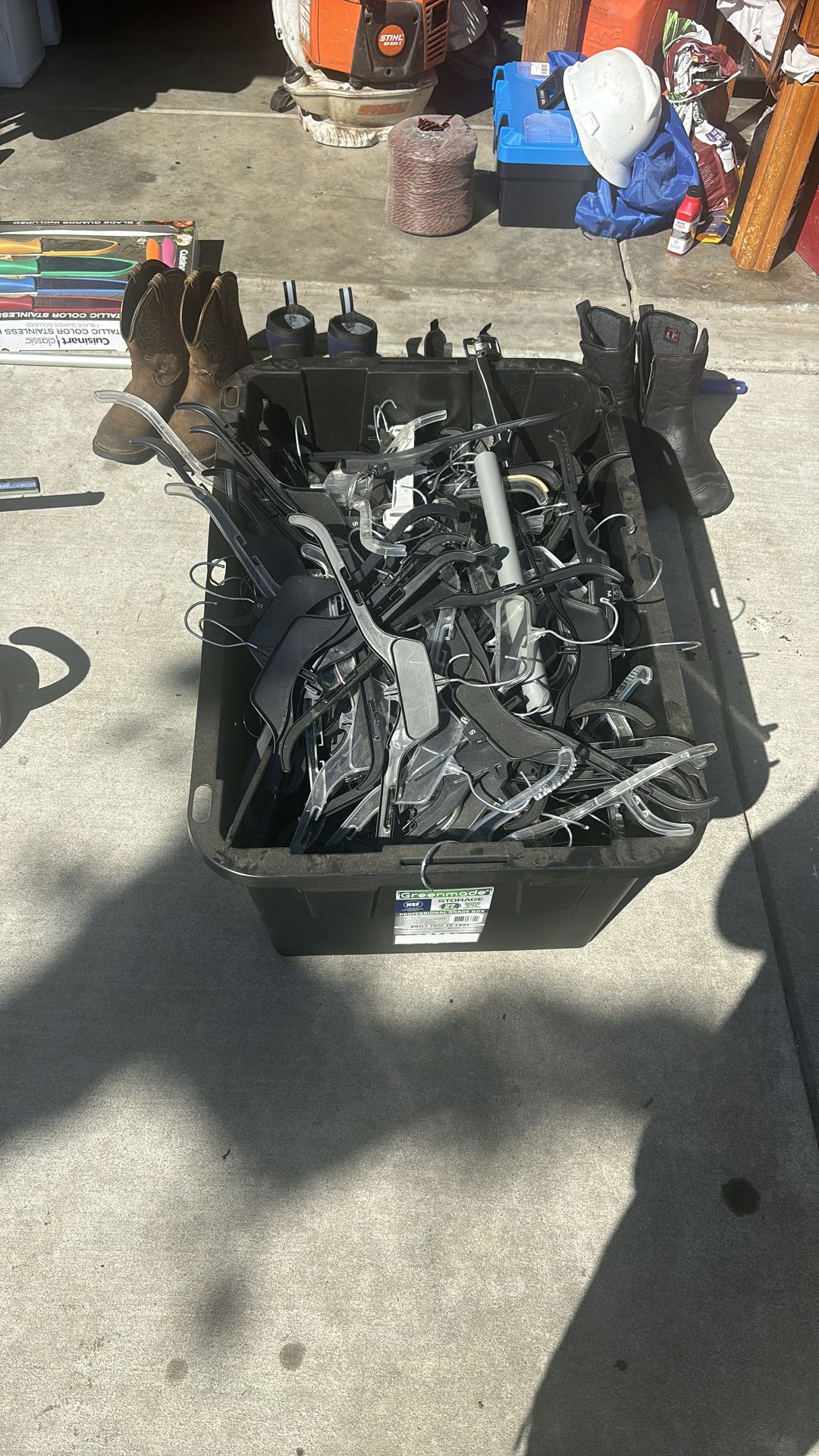 Box of hangers