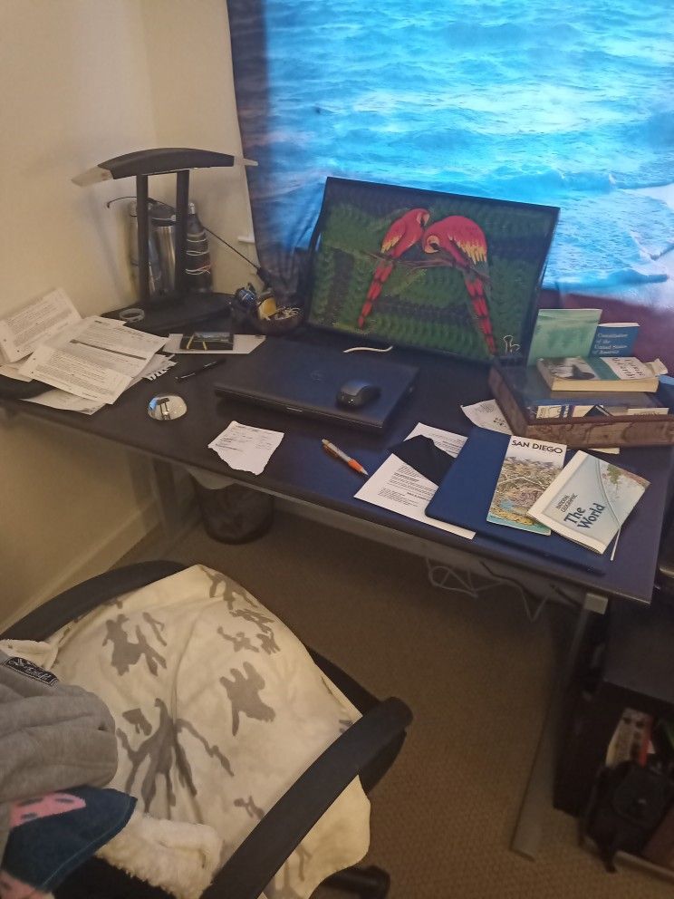 Desk Black No Scratches Lamp Free