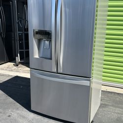 Kenmore 3 Door Counter Depth Stainless Steel Refrigerator 