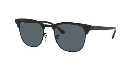 Ray-Ban Clubmaster Metal Matte Black/Blue 51 mm Sunglasses RB3716 186/R5 51-21 *NIB*