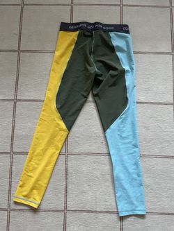 Cotopaxi Haraka Tight Leggings Size Small - Green/yellow/blue