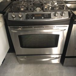 Stainless Slide In Ceramic Range 