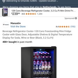 Mini Fridge 120 Cans New 