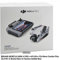 DJI MINI 4 PRO FLY MORE COMBO PLUS WITH RC2 REMOTE CONTROL 