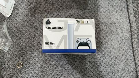 M15 Plus 4K HDMI Retro Game Stick Console w/ 2 Wireless Controllers
