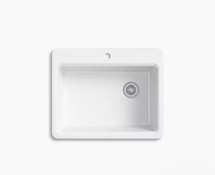 Kohler Riverby 27” Single Basin Cast Iron Kitchen Sink